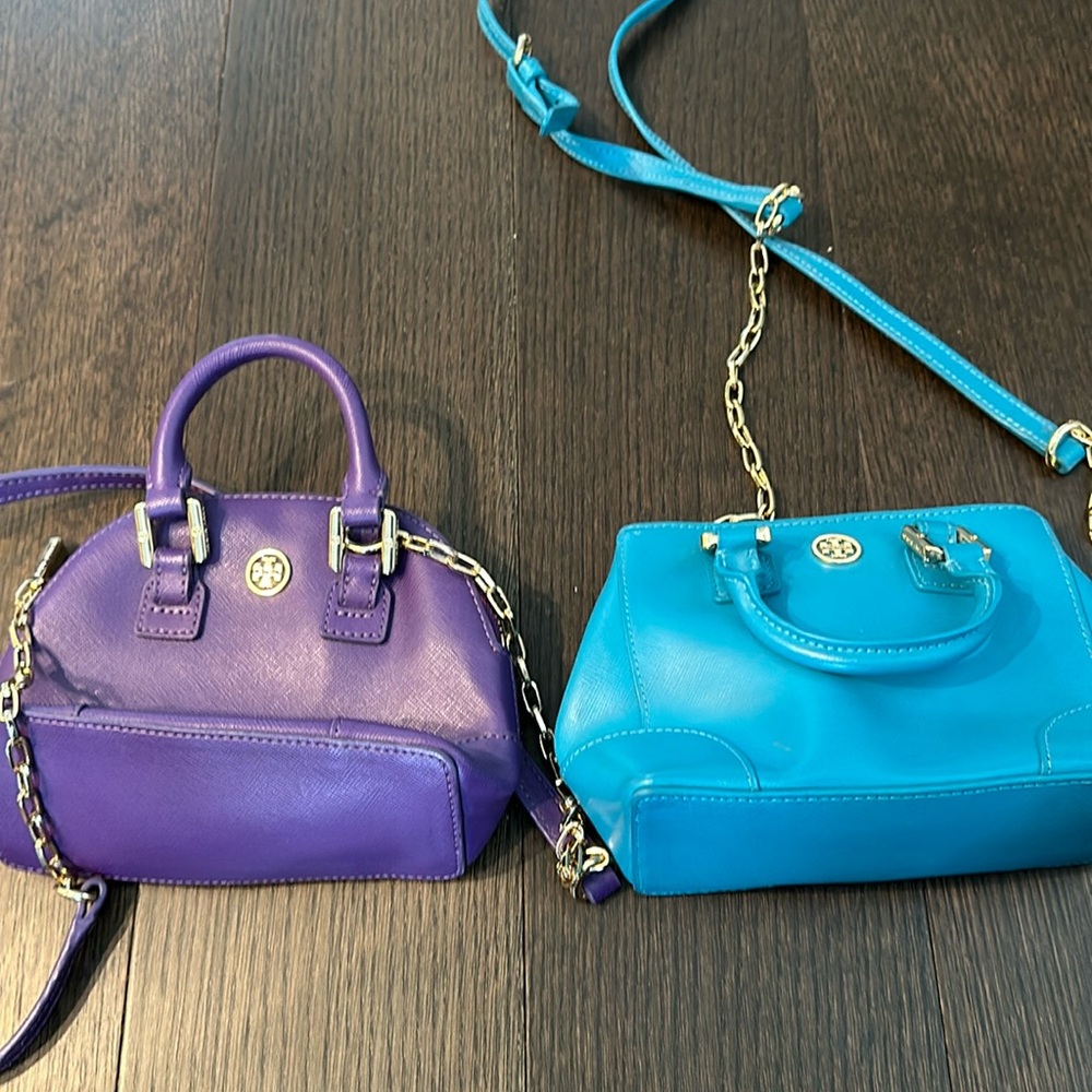 Two mini Tory Burch bags; in great condition. No longer sold.